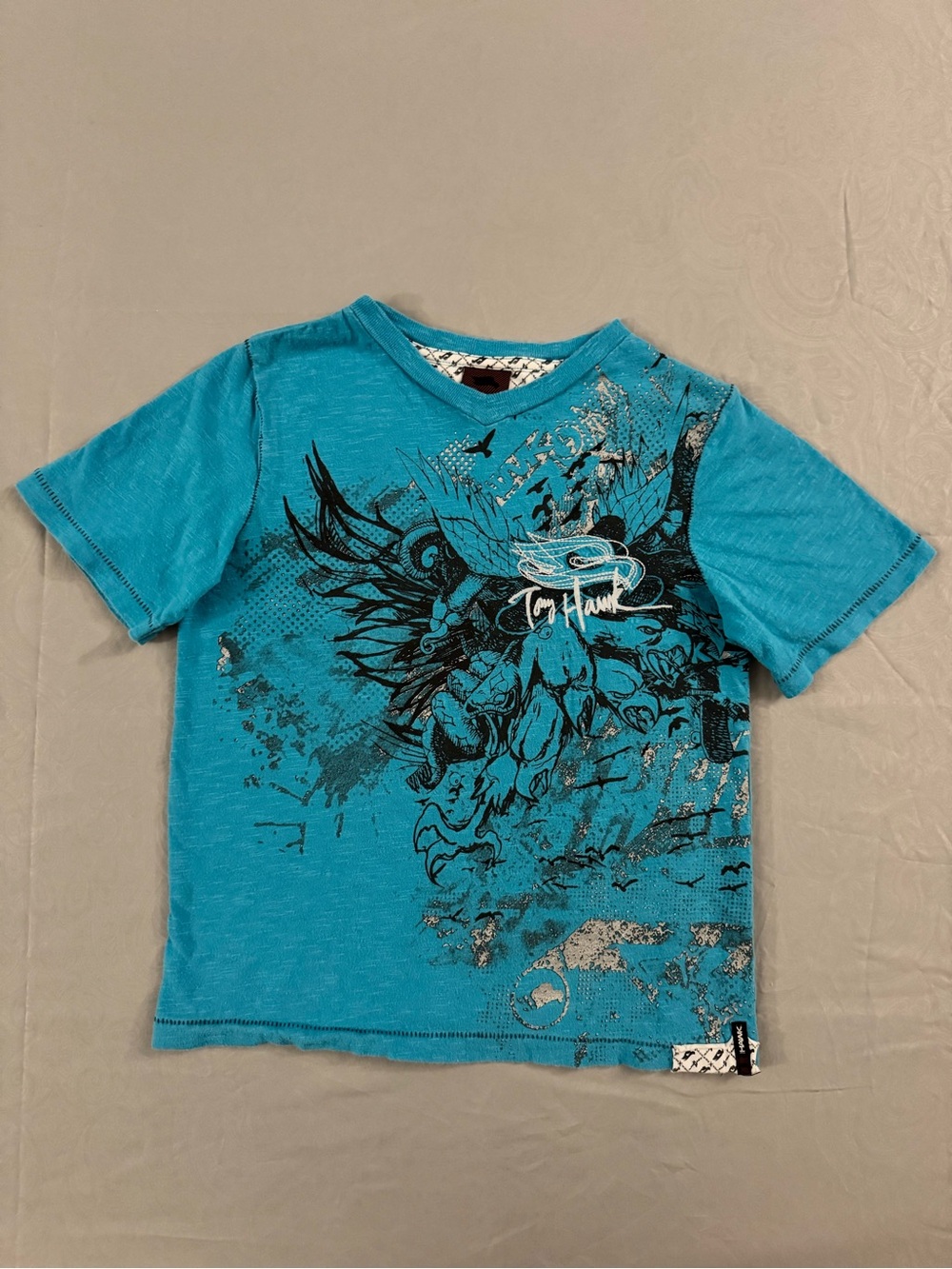 Boys’ Tony Hawk Turquoise Graphic Short Sleeve Tee